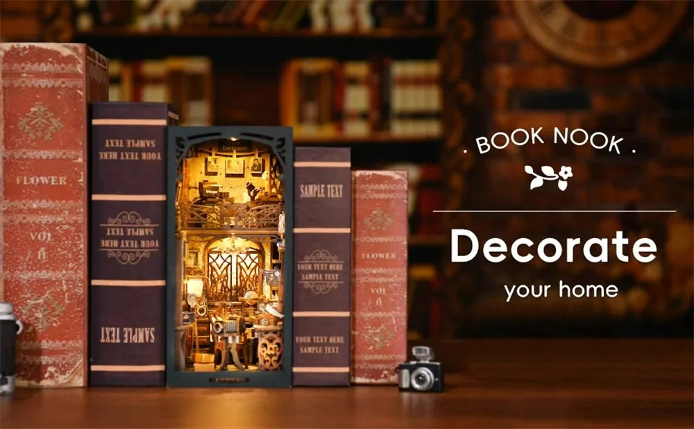 Handmade Three-dimensional Wood Blocks Puzzle Assembly Novelty DIY House Building Model Toy for Gift Dropshipping